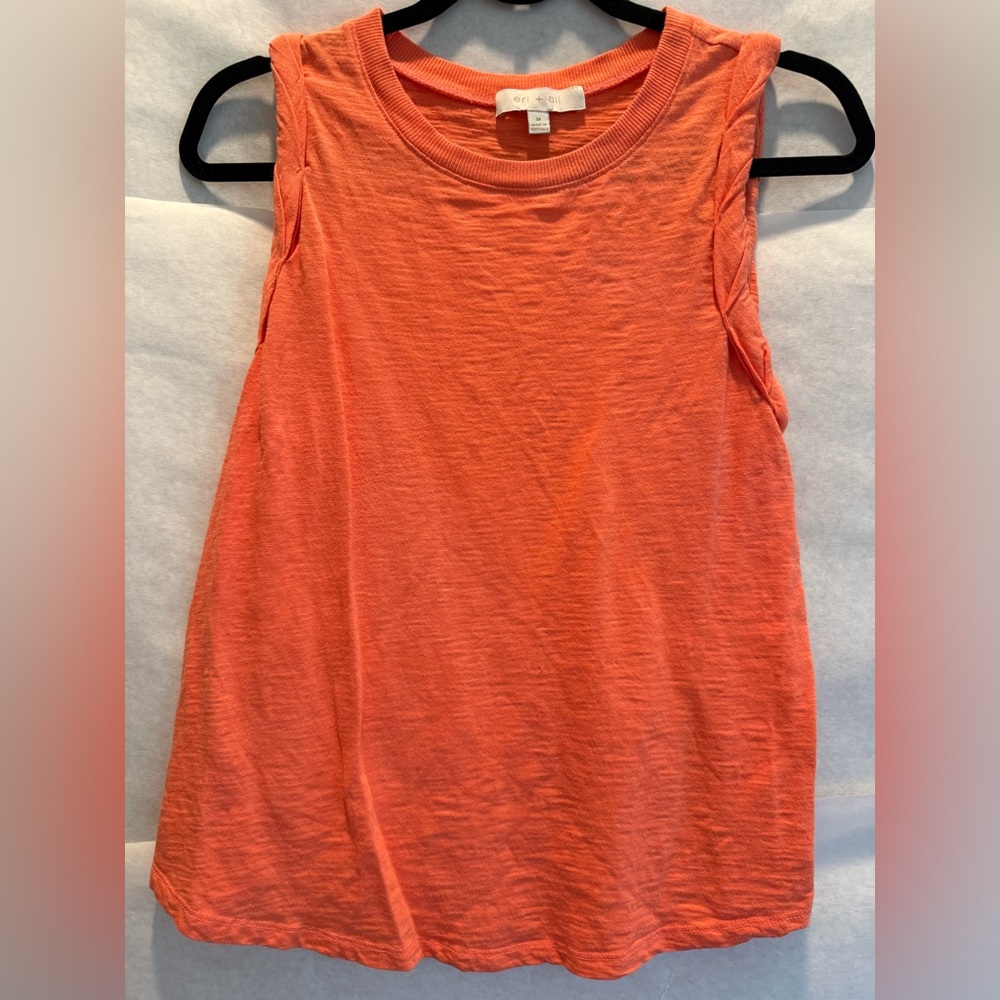 Eri + Ali Anthropologie Sleeveless Orange Women's Top